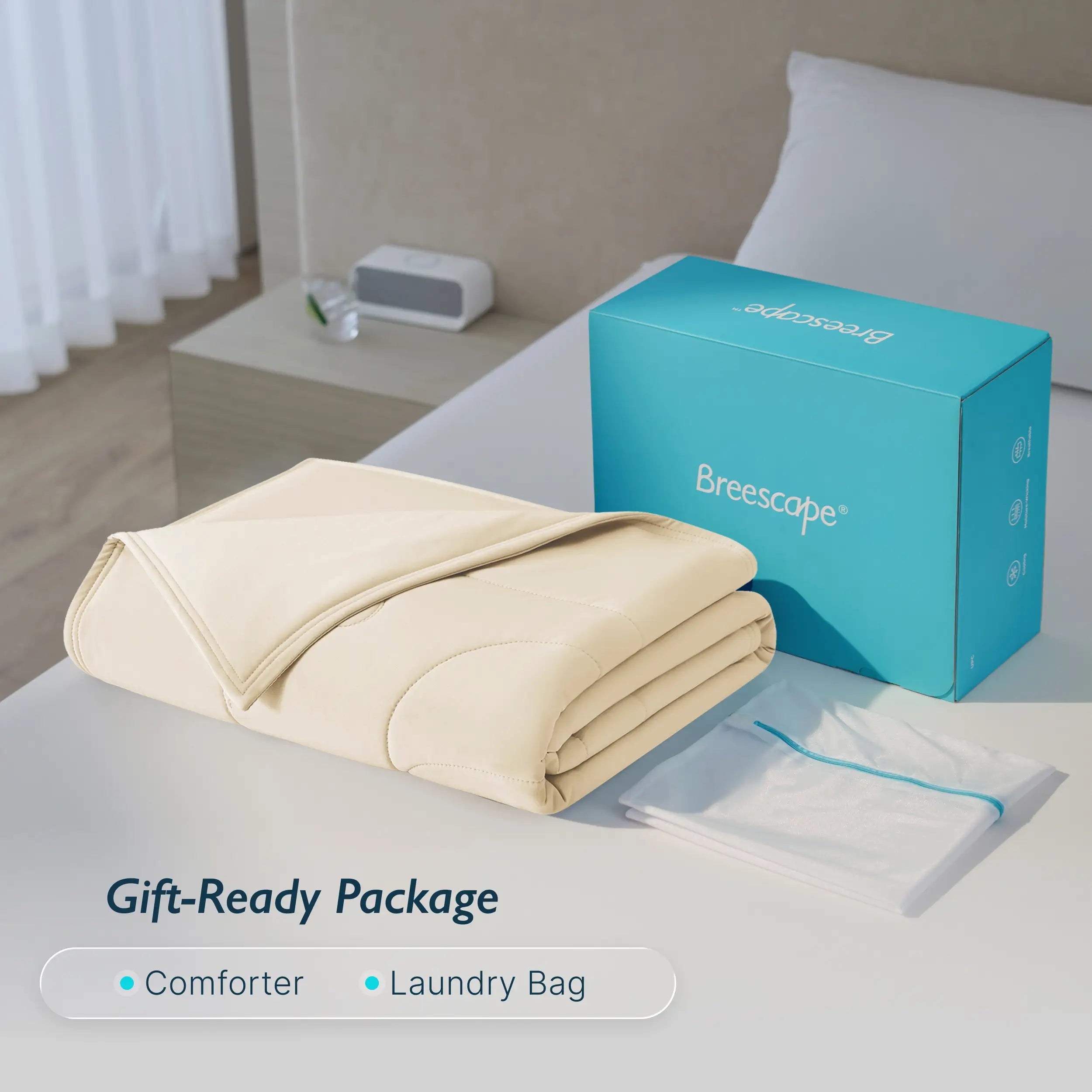 Breescape® Ivory Cooling Comforter Blanket