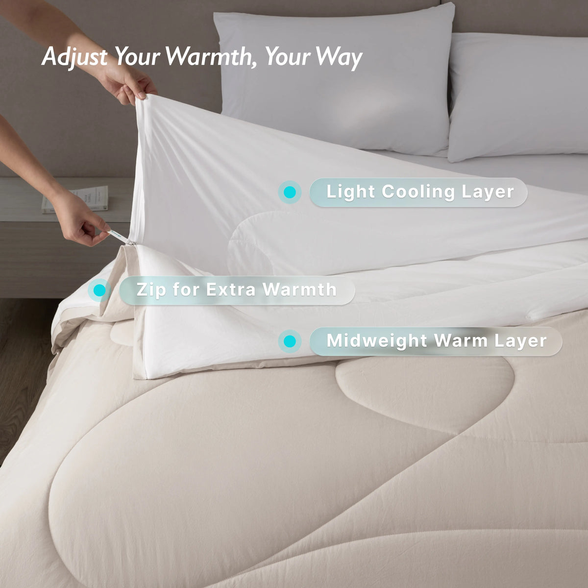 Breescape® Adjustable All Season Comforter