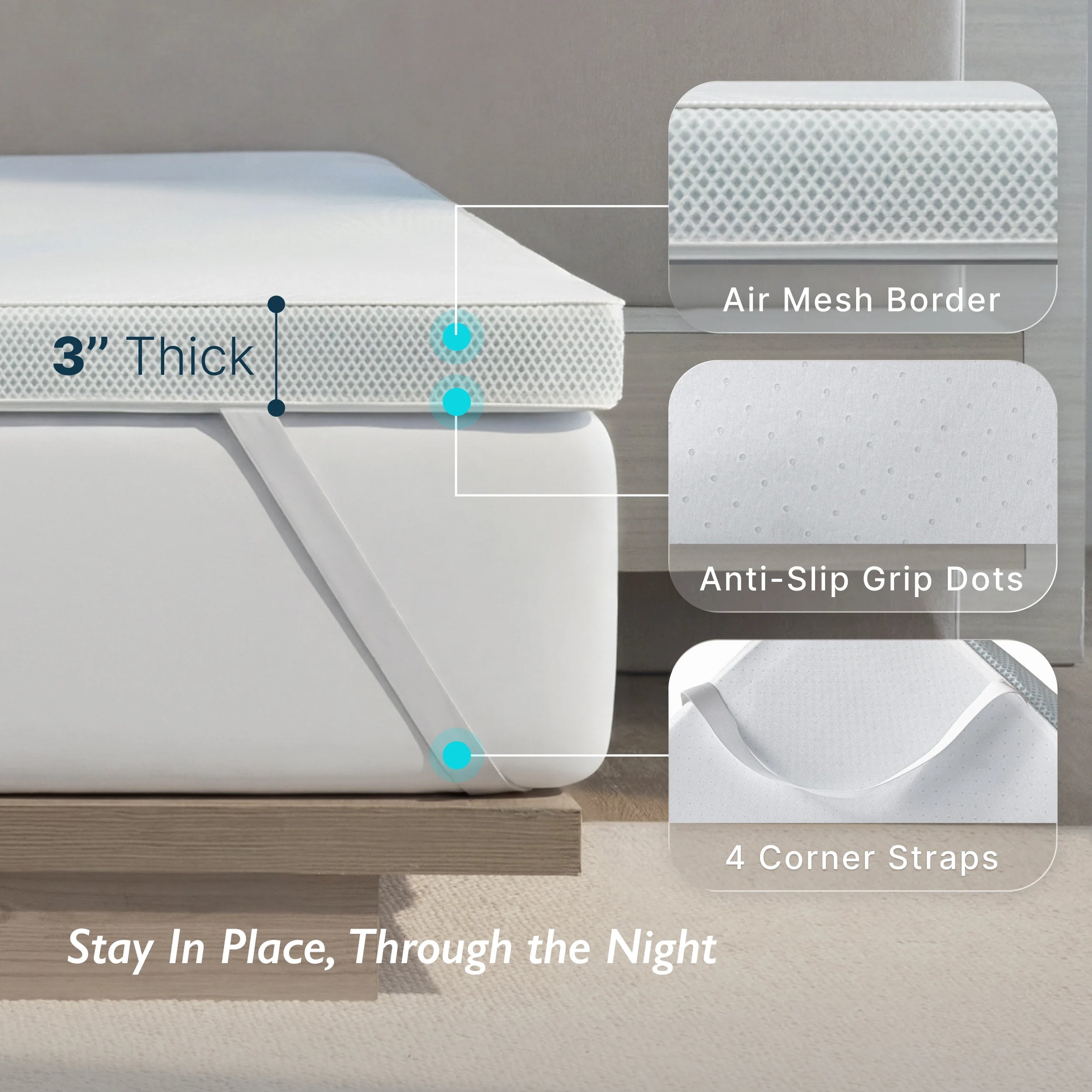 Breescape® Cooling Mattress Topper
