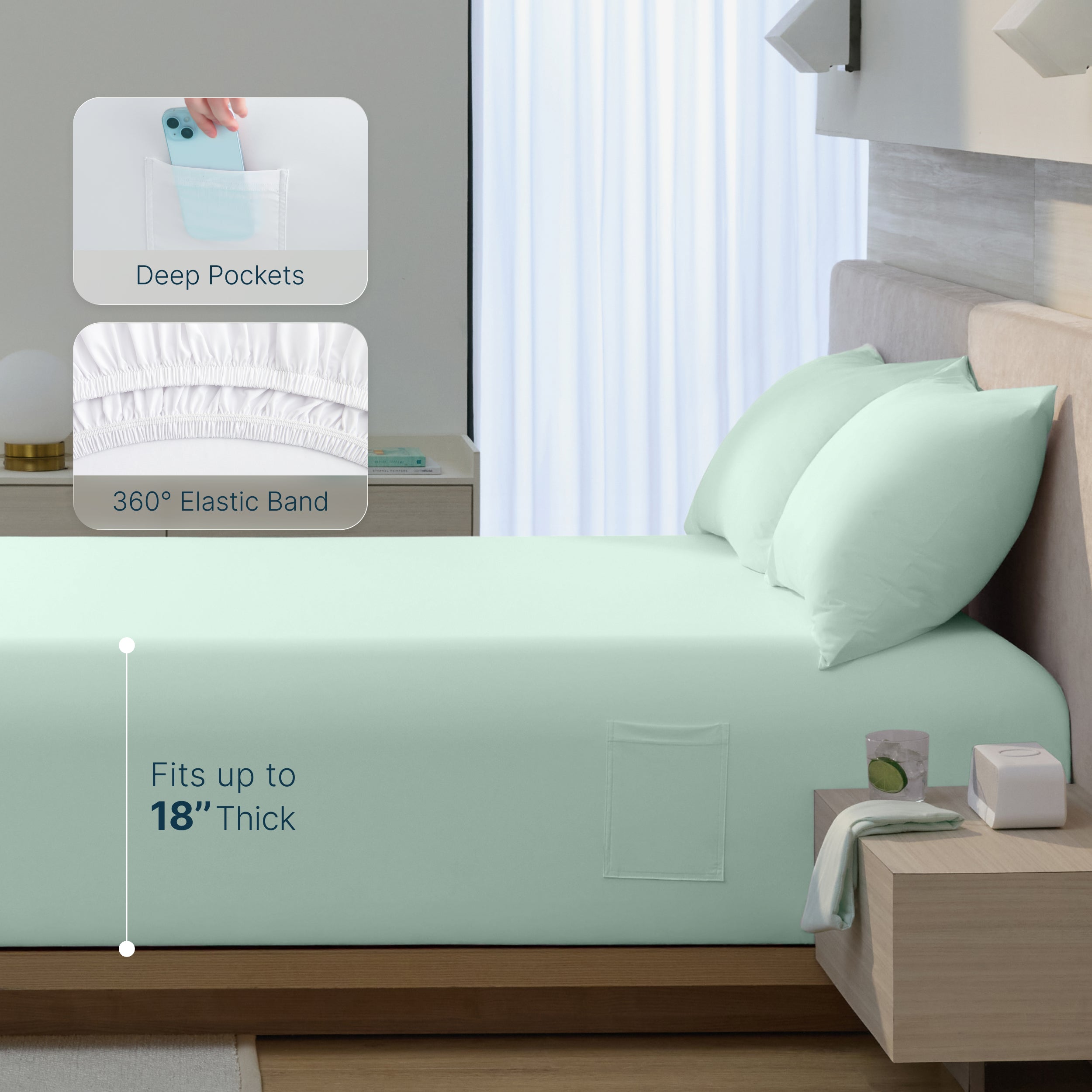 Breescape® Cooling Fitted Sheet