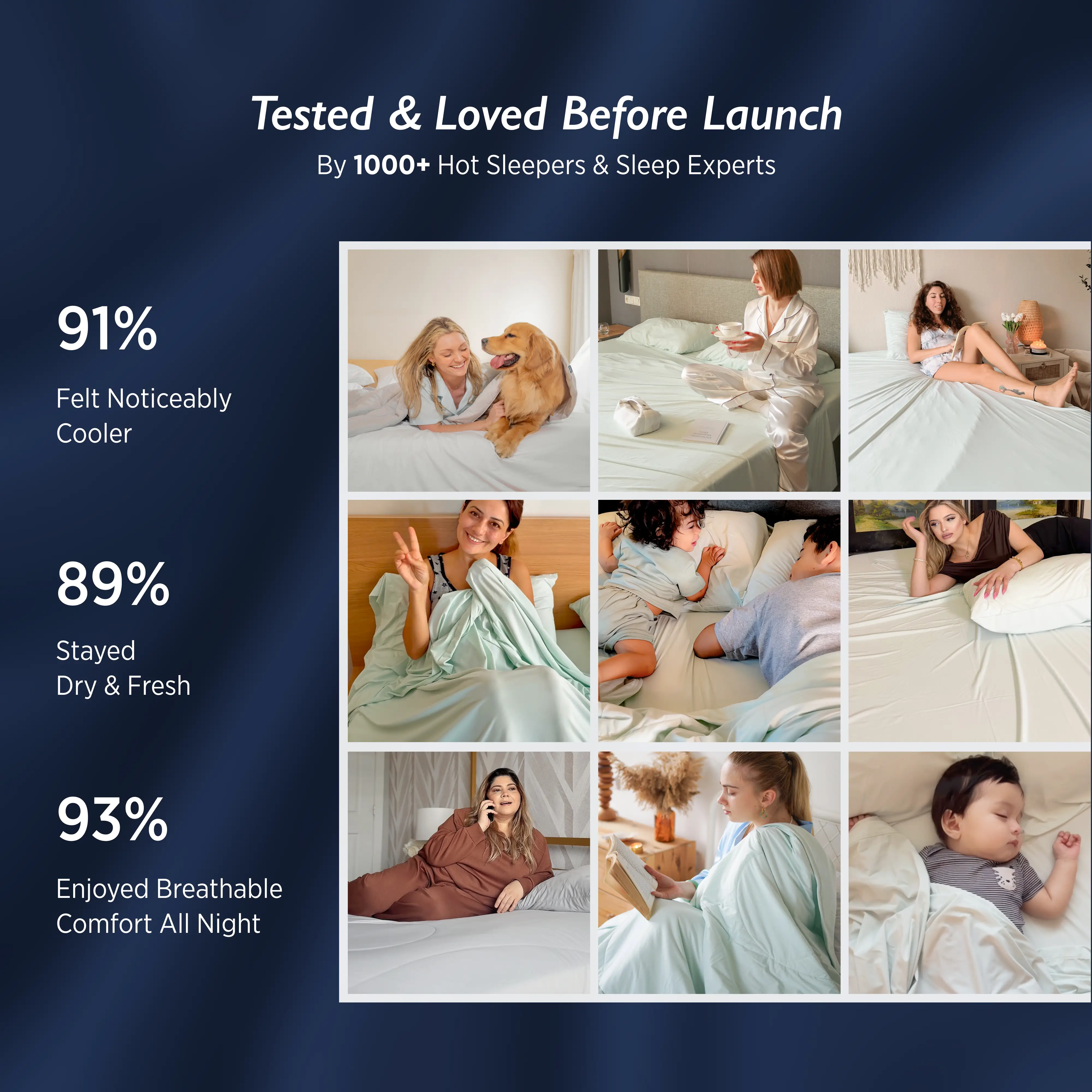 Breescape® BlendTek Sheet Set + Eye Mask Bundle