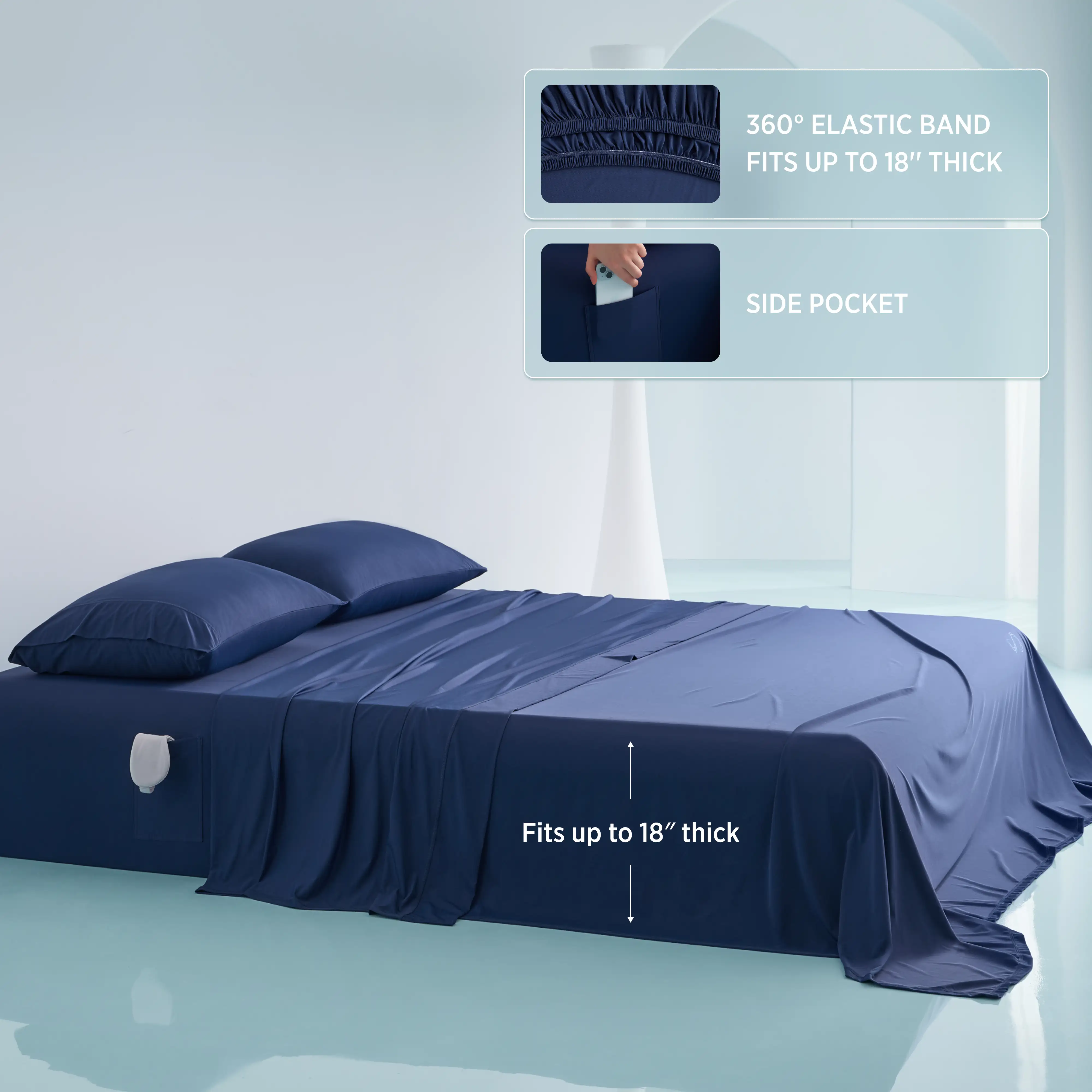 Breescape® BlendTek Sheet Set + Eye Mask Bundle