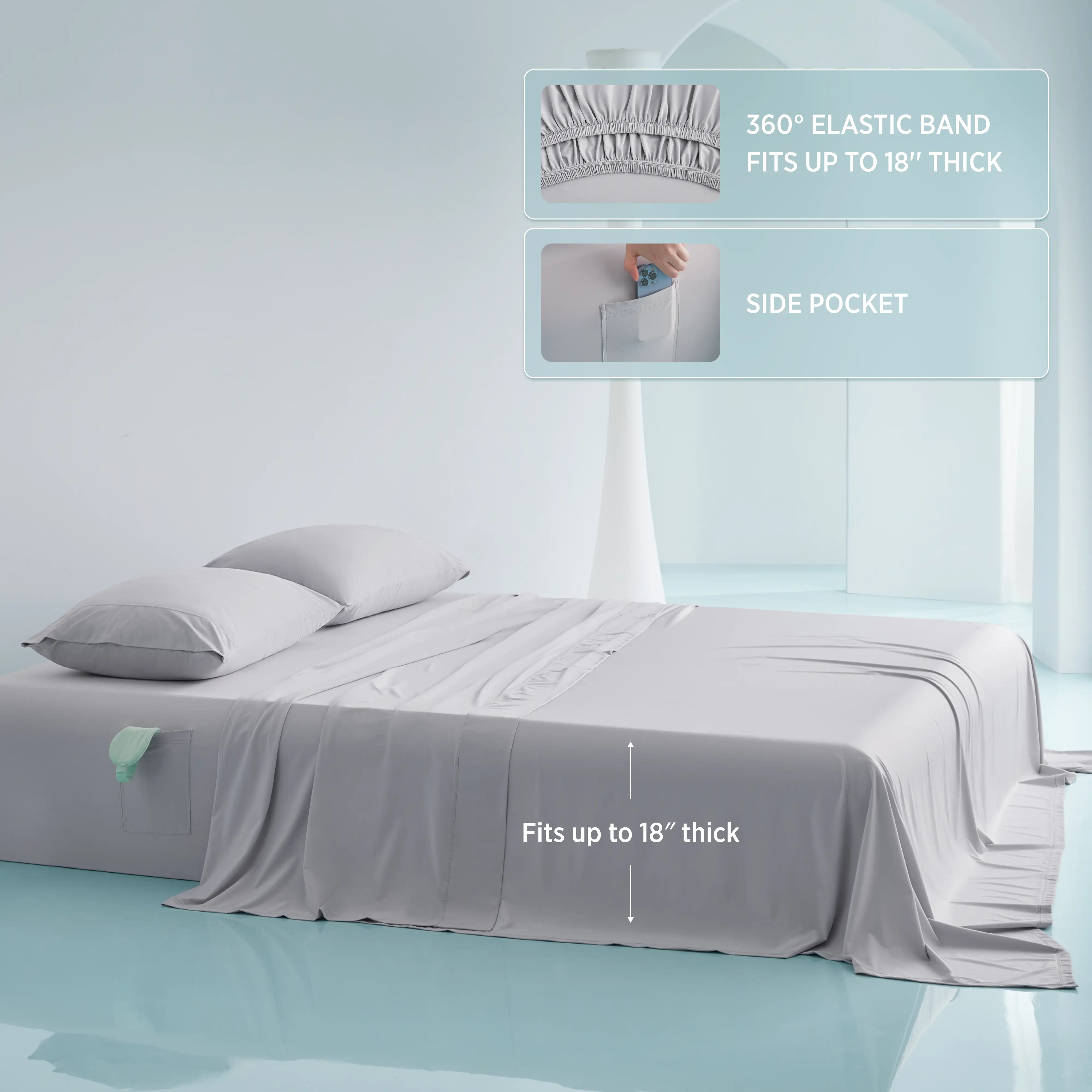Breescape® BlendTek Sheet Set + Eye Mask Bundle