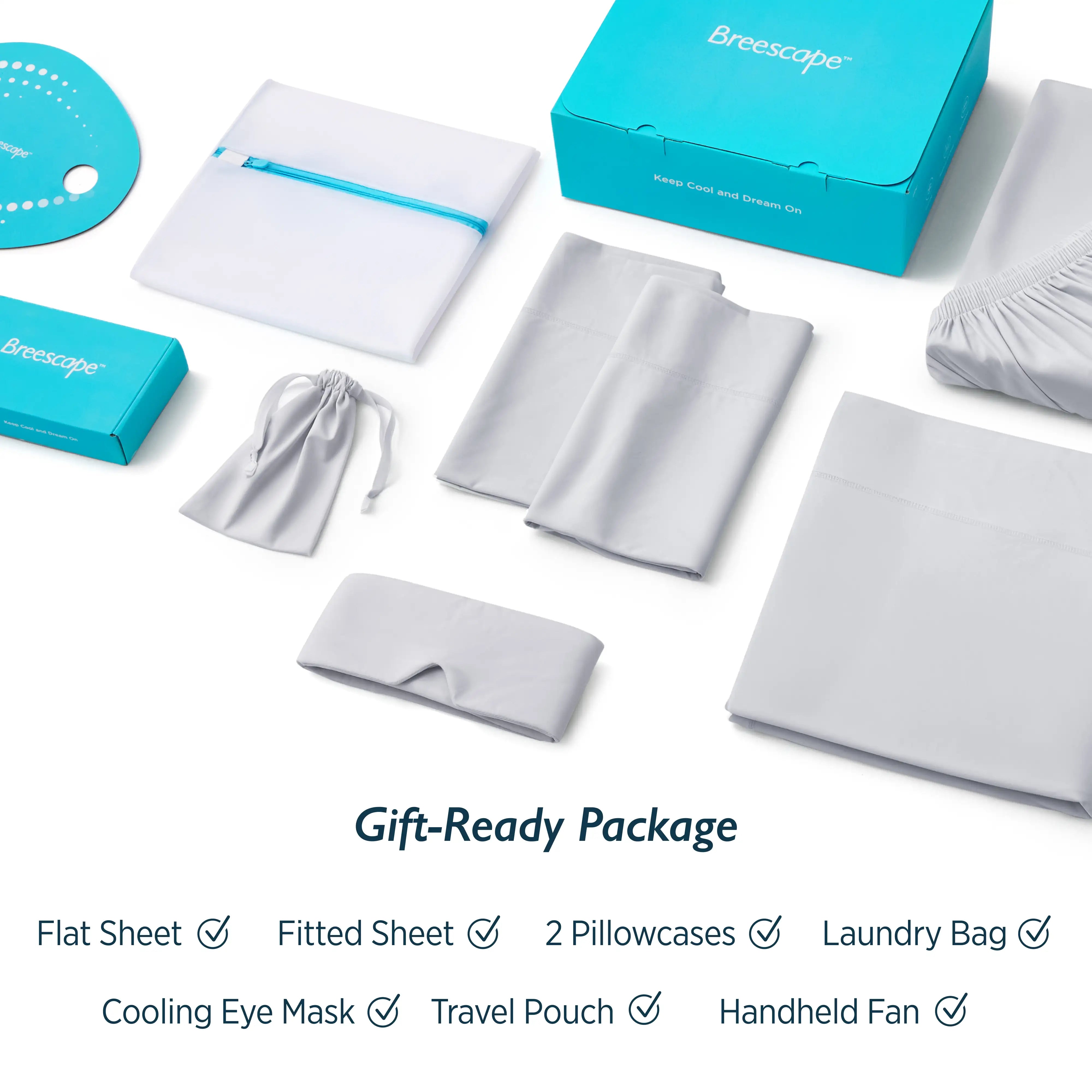 Breescape® BlendTek Sheet Set + Eye Mask Bundle