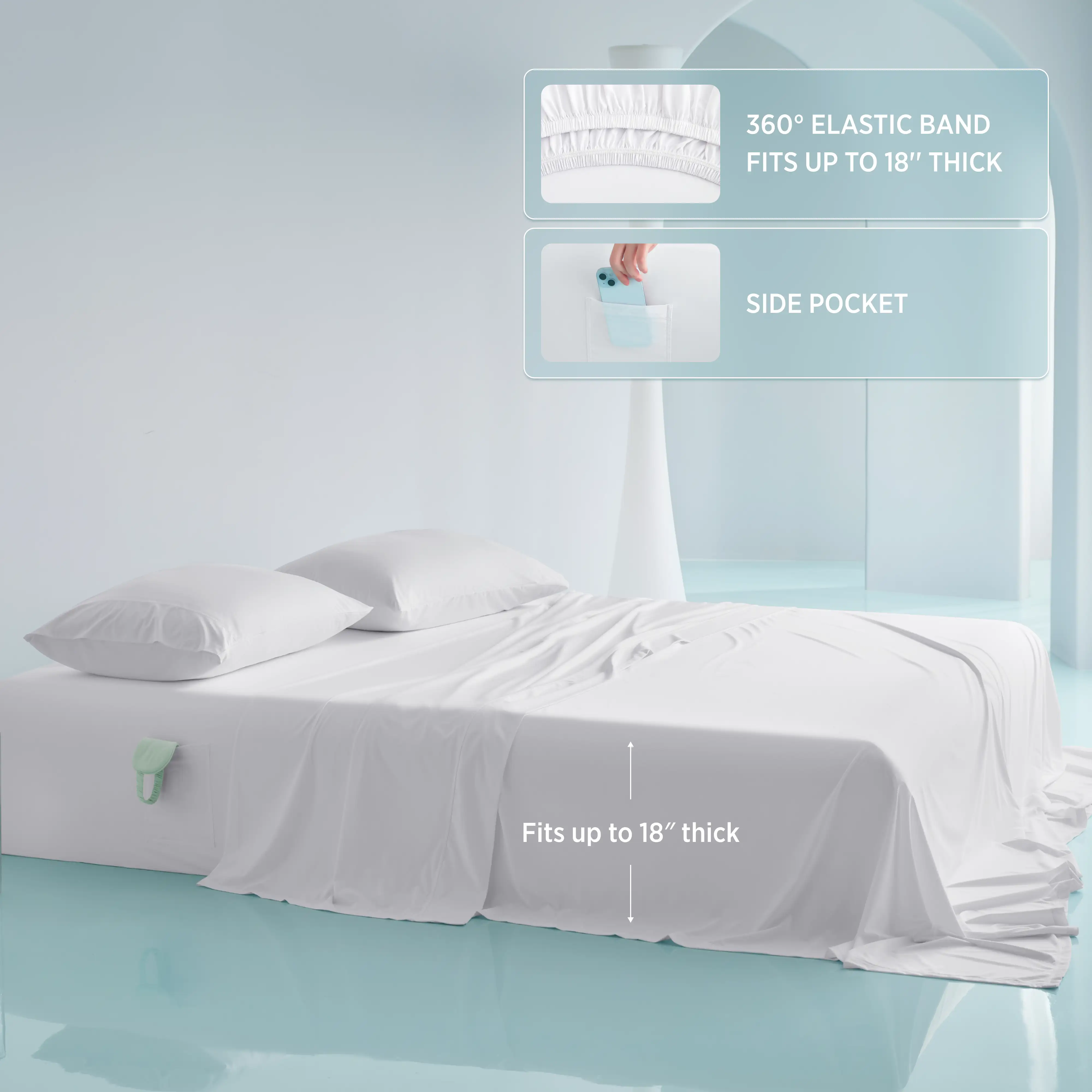 Breescape® BlendTek Sheet Set + Eye Mask Bundle