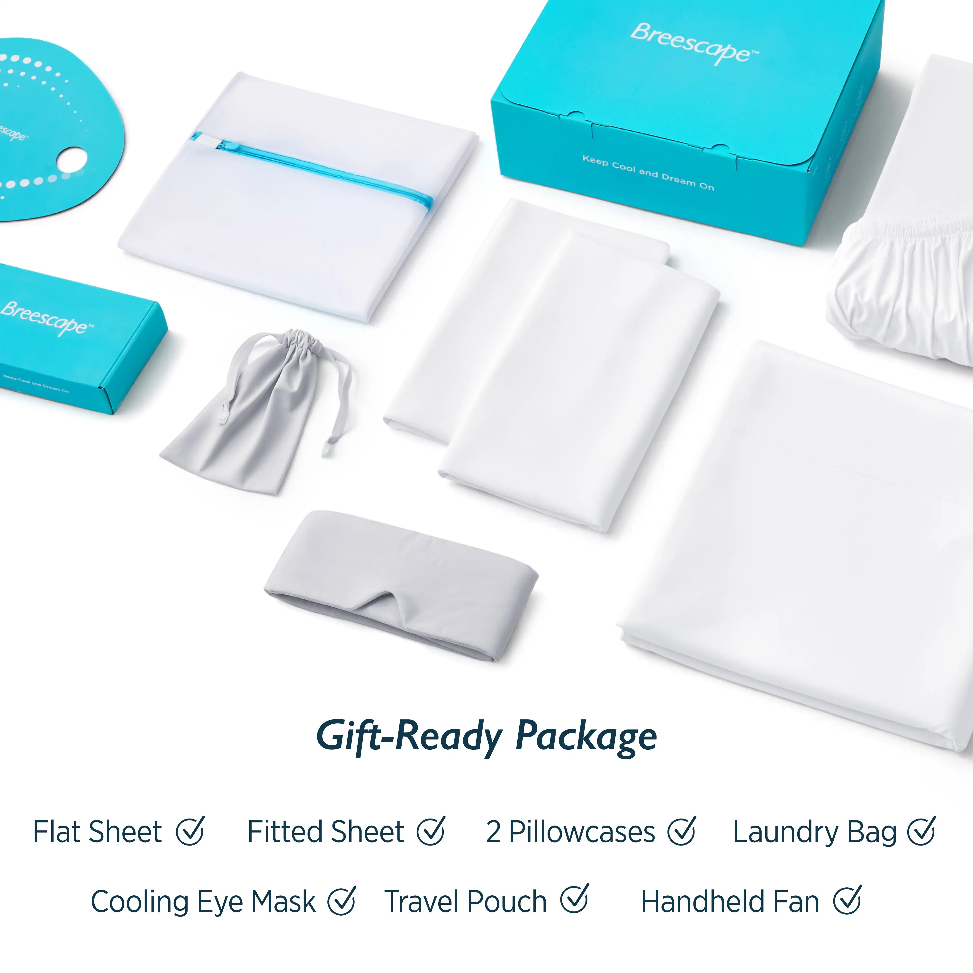 Breescape® BlendTek Sheet Set + Eye Mask Bundle