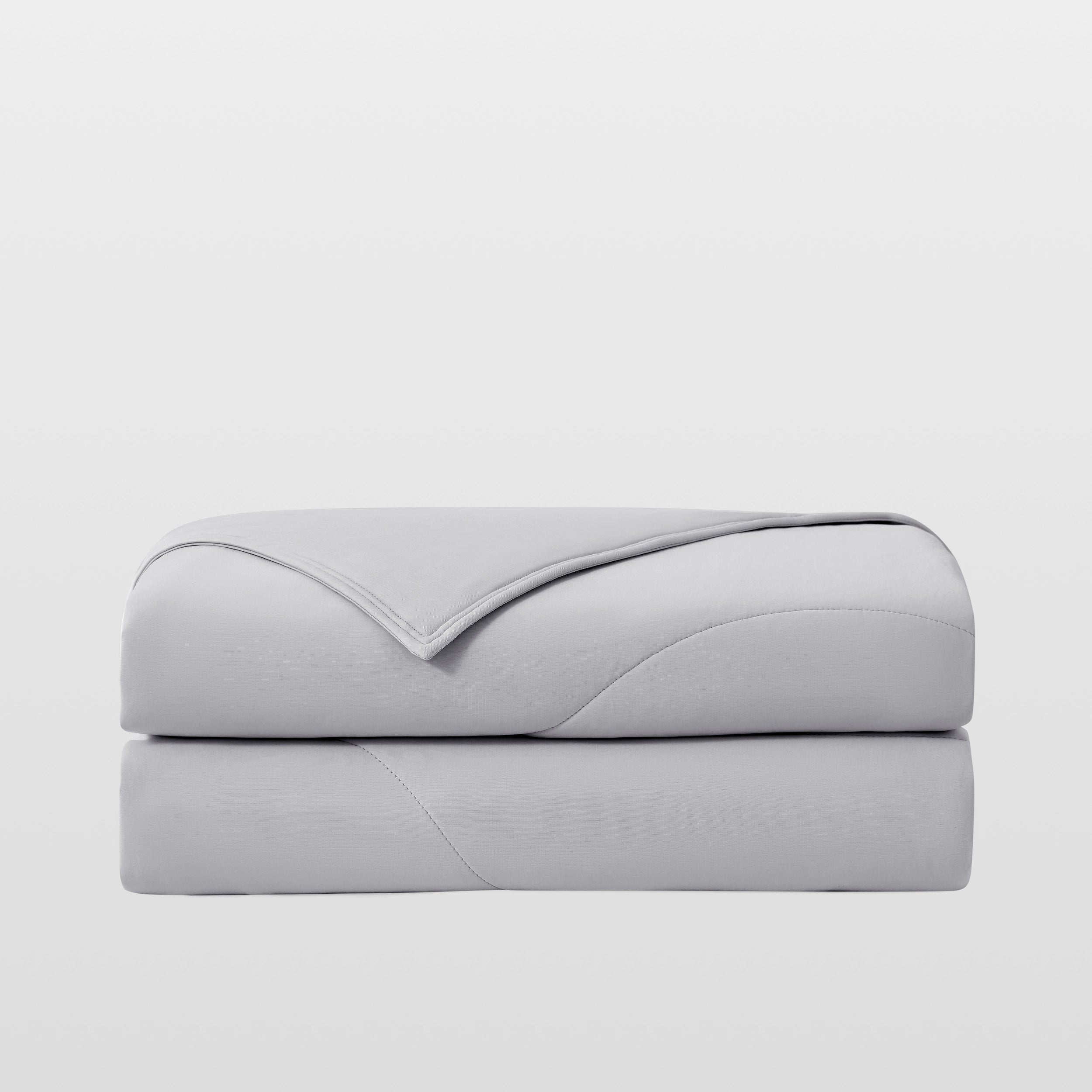 Breescape misty grey breathable cooling comforter for hot sleepers