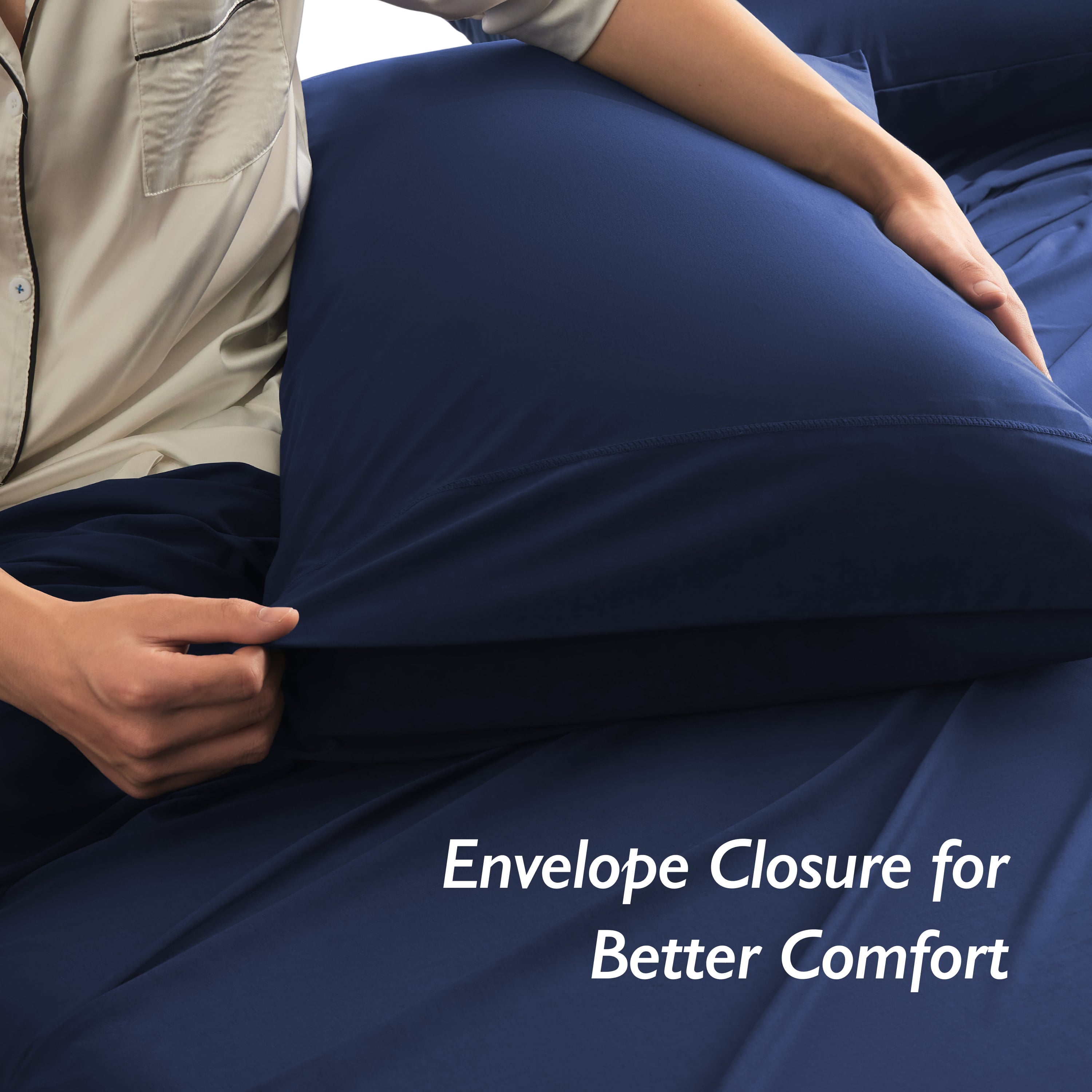 Ashley Graham Pick Breescape Cooling Pillowcase #color_twilight-blue