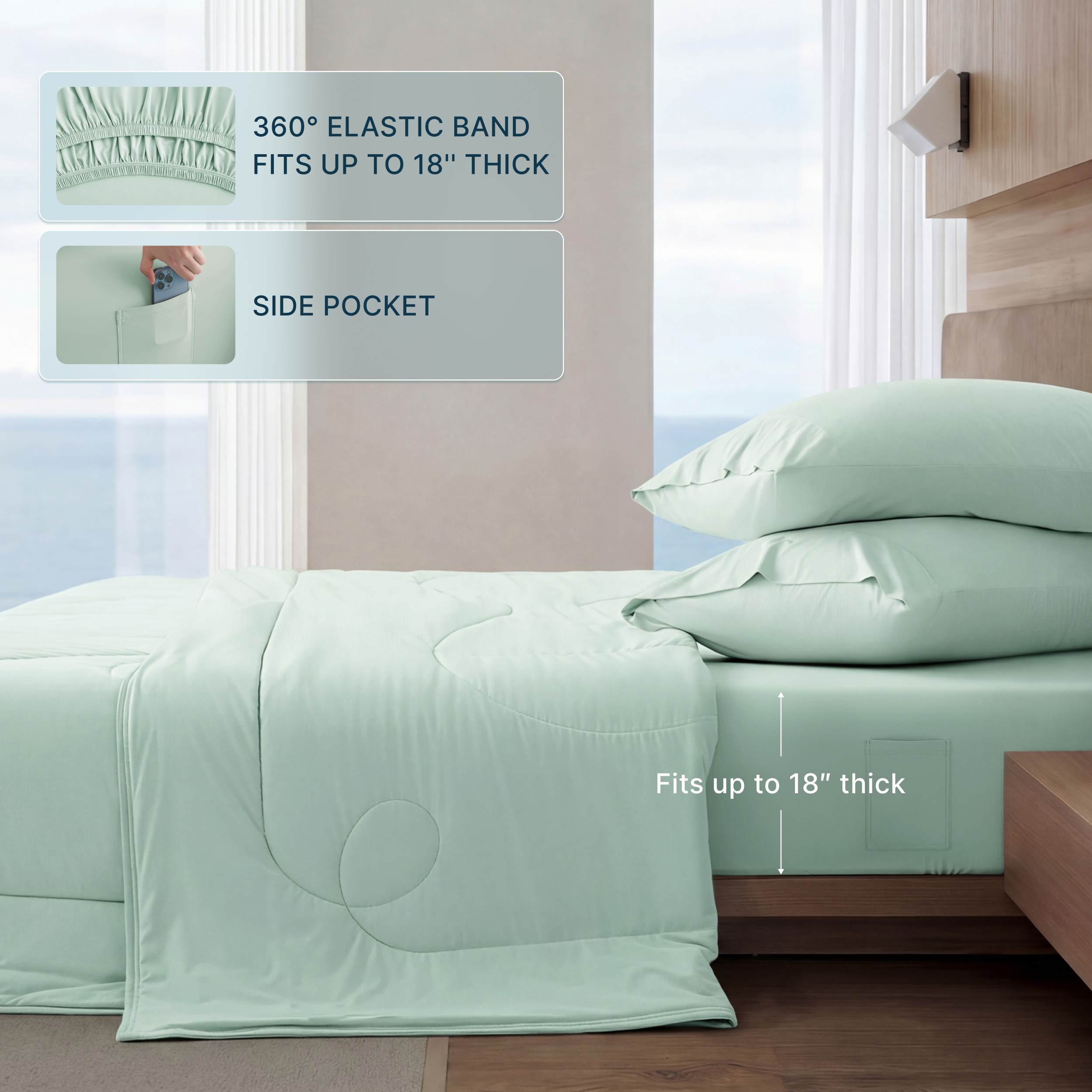 Breescape® Cooling Comforter Set