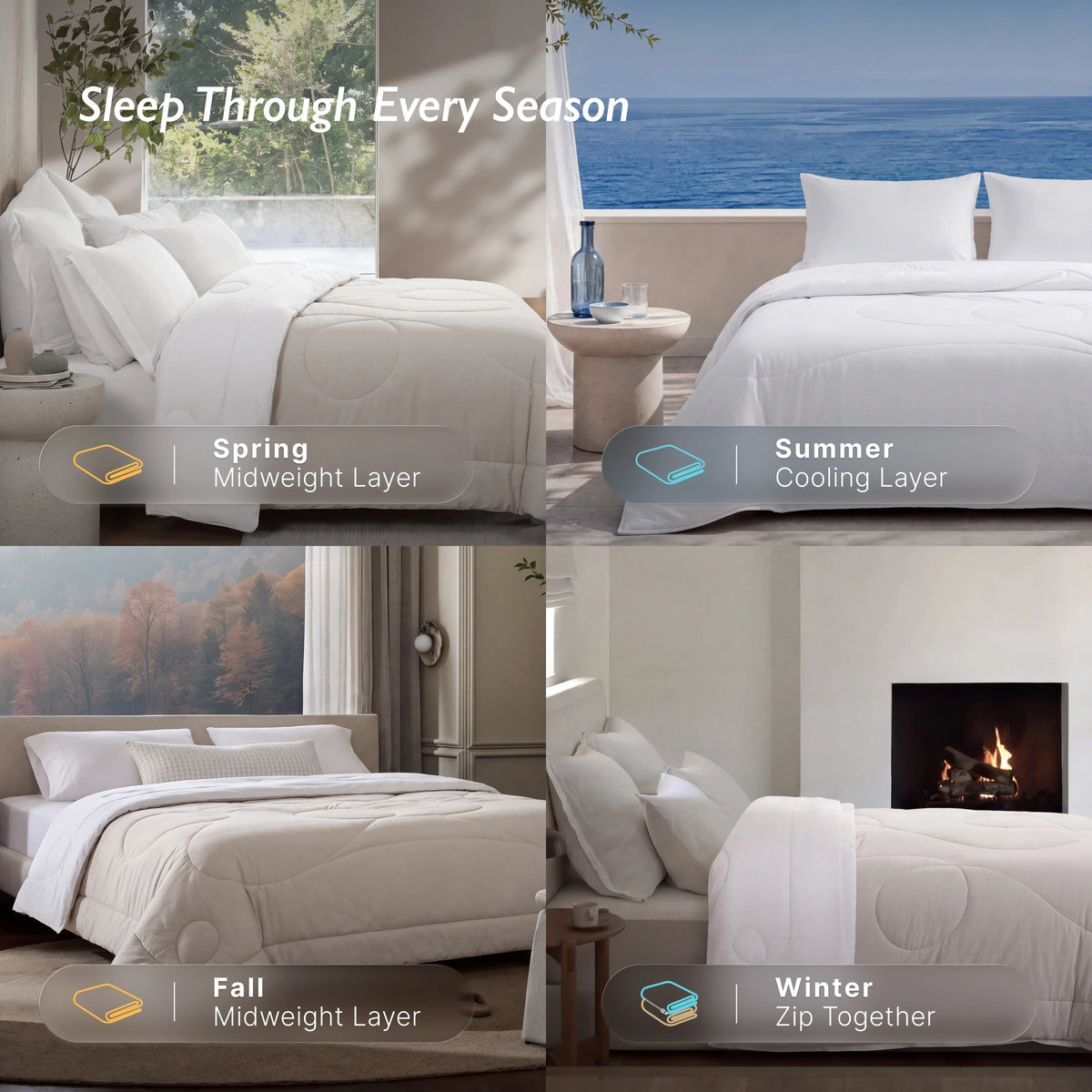 Breescape® Adjustable All Season Comforter