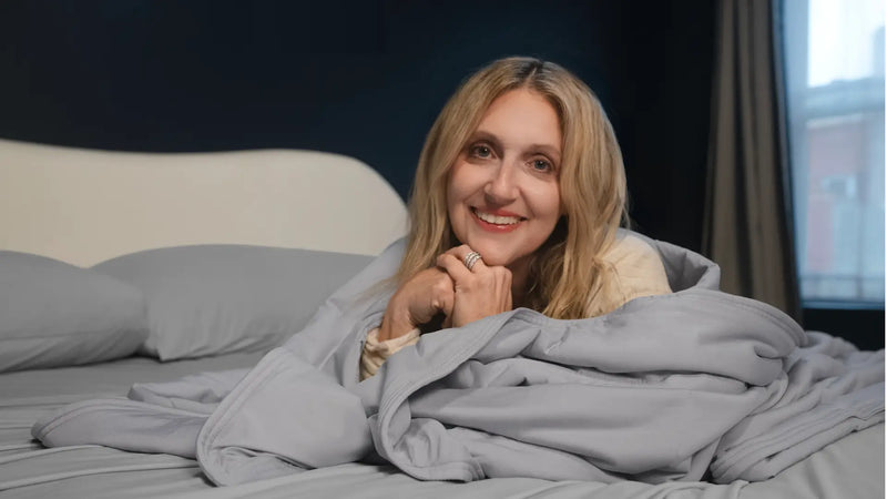 She used to joke that her husband was basically a space heater. Most nights, she’d curl up in her cozy little cocoon while he tossed and turned. Now, they can actually sleep on the same bed.