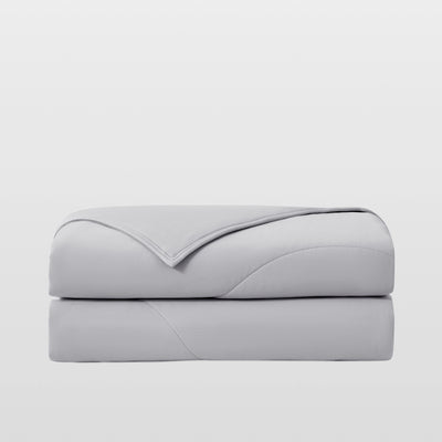 Breescape misty grey breathable cooling comforter for hot sleepers