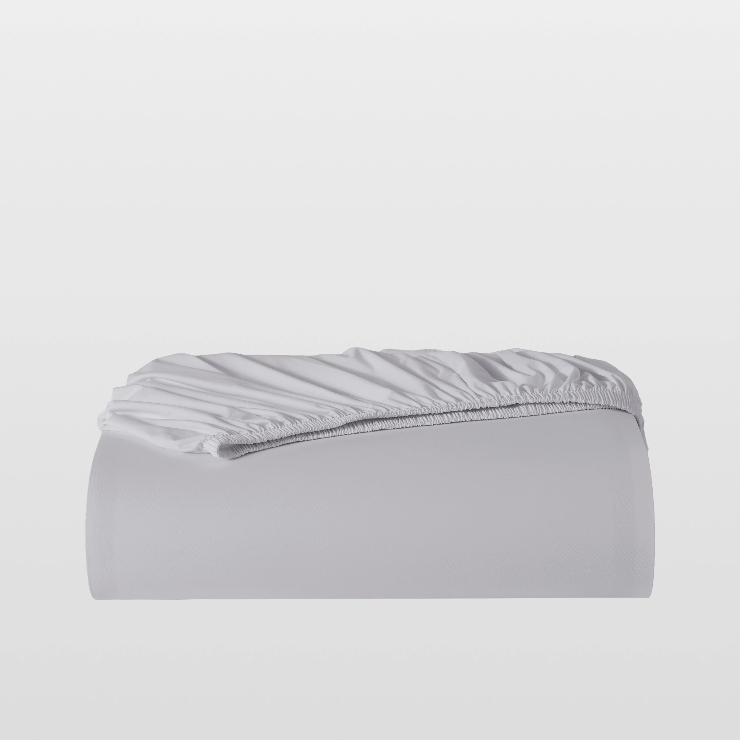 Breescape cooling fitted sheet in misty grey for hot sleepers