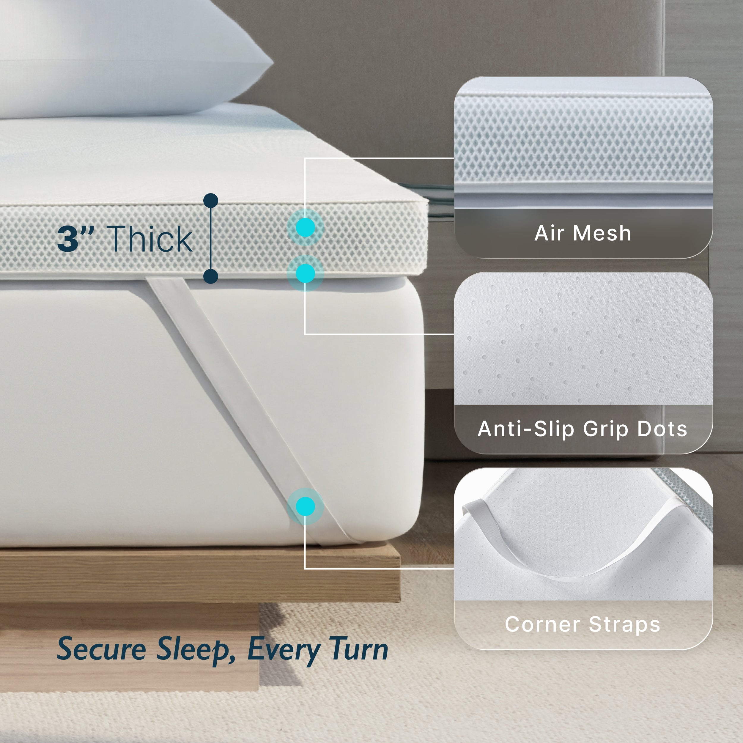 Breescape® Cooling Mattress Topper