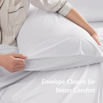 Ashley Graham Pick Breescape Cooling Pillowcase #color_snow-white