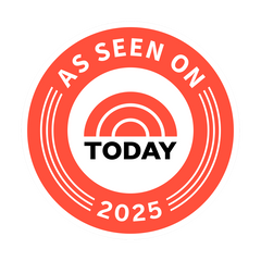 Breescape Cooling Sheet Set Circular logo with 'As Seen On Today' text and year 2025 on a white background