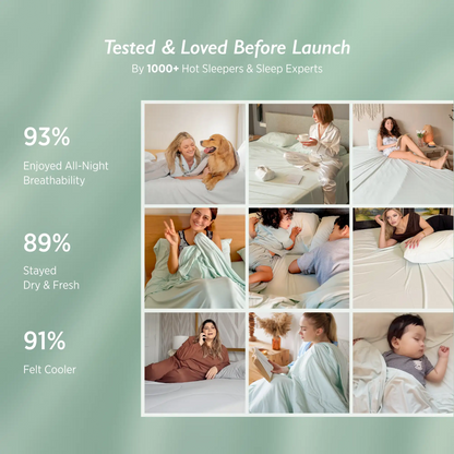 Ashley Graham Recommends Breescape Cooling Pillowcase #color_mint-green